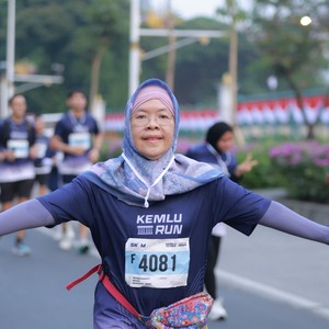 Race photo from KEMLU RUN 2026