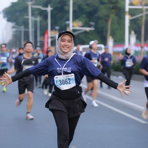 Race photo from KEMLU RUN 2026
