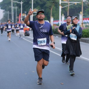 Race photo from KEMLU RUN 2026