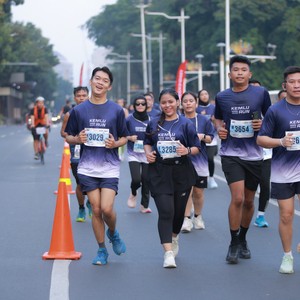 Race photo from KEMLU RUN 2026