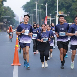 Race photo from KEMLU RUN 2026