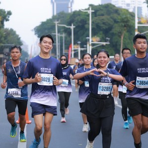 Race photo from KEMLU RUN 2026