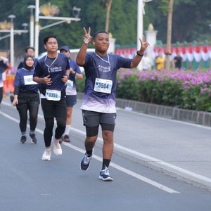 Race photo from KEMLU RUN 2026