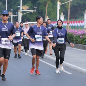 Race photo from KEMLU RUN 2026