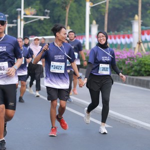 Race photo from KEMLU RUN 2026