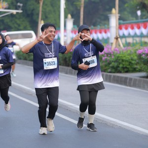 Race photo from KEMLU RUN 2026