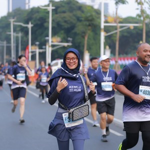 Race photo from KEMLU RUN 2026