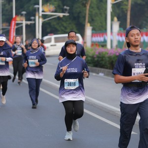 Race photo from KEMLU RUN 2026