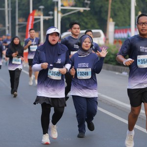 Race photo from KEMLU RUN 2026