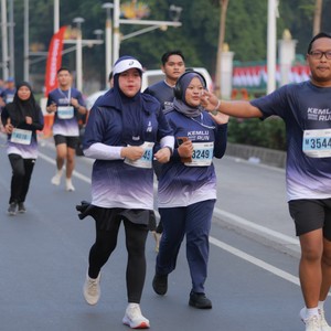 Race photo from KEMLU RUN 2026