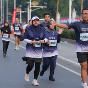 Race photo from KEMLU RUN 2026