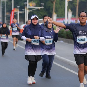 Race photo from KEMLU RUN 2026