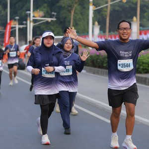 Race photo from KEMLU RUN 2026