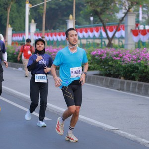 Race photo from KEMLU RUN 2026