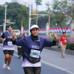 Race photo from KEMLU RUN 2026
