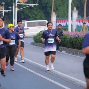 Race photo from KEMLU RUN 2026