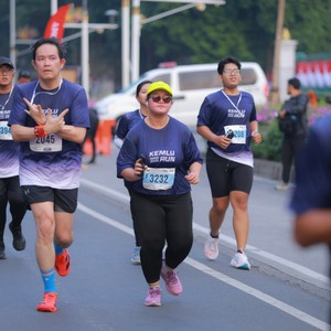 Race photo from KEMLU RUN 2026