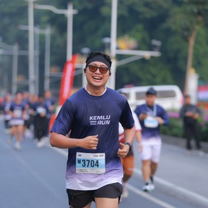 Race photo from KEMLU RUN 2026