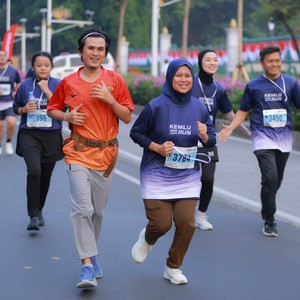 Race photo from KEMLU RUN 2026
