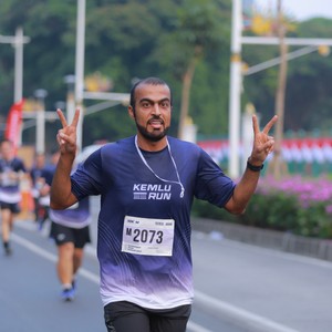 Race photo from KEMLU RUN 2026