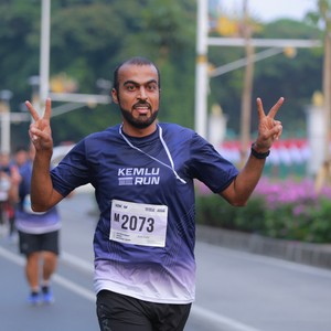 Race photo from KEMLU RUN 2026