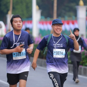 Race photo from KEMLU RUN 2026