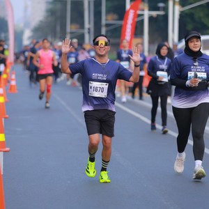 Race photo from KEMLU RUN 2026