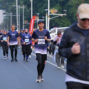 Race photo from KEMLU RUN 2026
