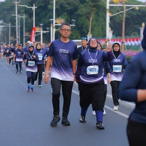 Race photo from KEMLU RUN 2026