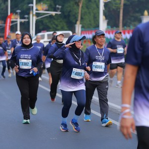 Race photo from KEMLU RUN 2026