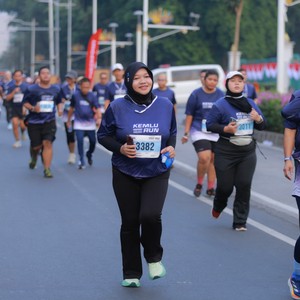 Race photo from KEMLU RUN 2026