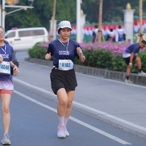 Race photo from KEMLU RUN 2026