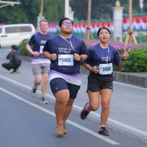 Race photo from KEMLU RUN 2026