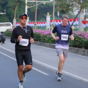 Race photo from KEMLU RUN 2026
