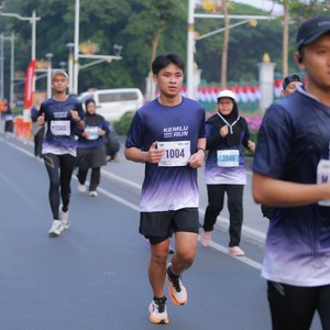 Race photo from KEMLU RUN 2026