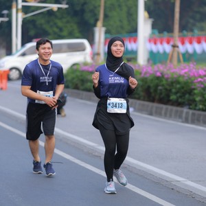 Race photo from KEMLU RUN 2026