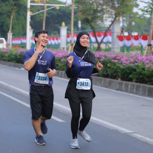 Race photo from KEMLU RUN 2026