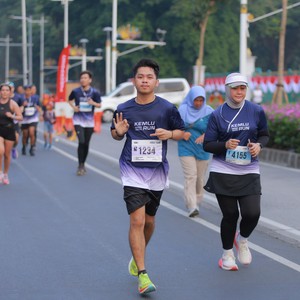Race photo from KEMLU RUN 2026