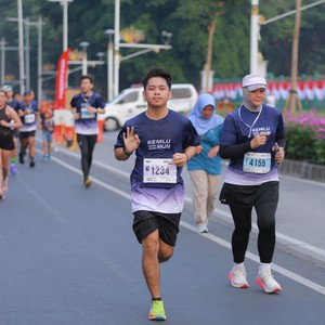 Race photo from KEMLU RUN 2026