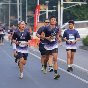 Race photo from KEMLU RUN 2026