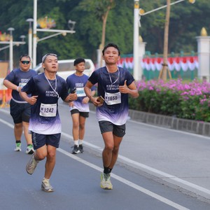 Race photo from KEMLU RUN 2026