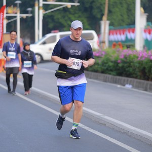Race photo from KEMLU RUN 2026
