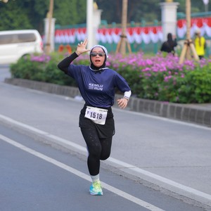 Race photo from KEMLU RUN 2026