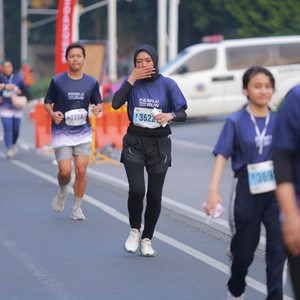 Race photo from KEMLU RUN 2026