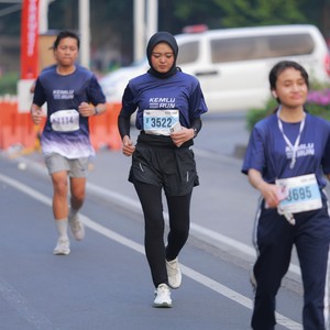 Race photo from KEMLU RUN 2026