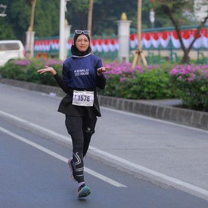Race photo from KEMLU RUN 2026