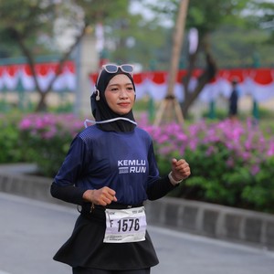 Race photo from KEMLU RUN 2026