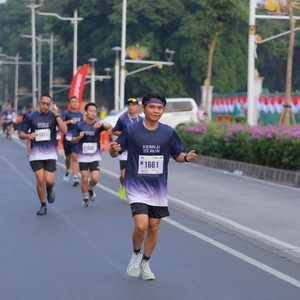 Race photo from KEMLU RUN 2026