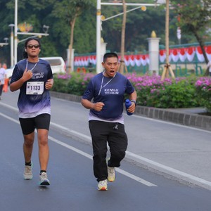 Race photo from KEMLU RUN 2026