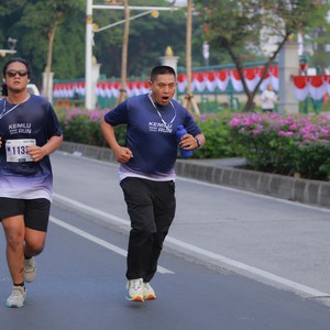 Race photo from KEMLU RUN 2026